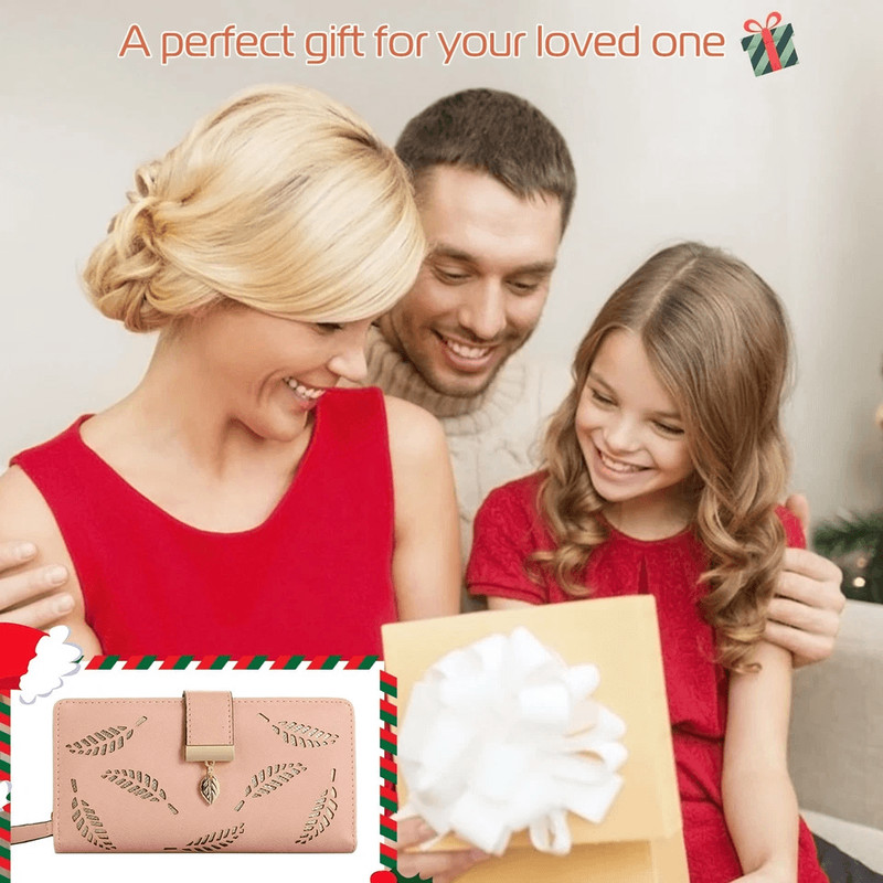 Women Ladies PU Leather Clutch Long Wallet Stylish ID Card Phone Holder Purse Handbag With Zipper   11