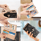 Women Ladies PU Leather Clutch Long Wallet Stylish ID Card Phone Holder Purse Handbag With Zipper 1