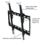 Universal Flat TV Wall Mount Bracket 10 Tilt Swivel For 3255 LED TVs UltraSlim HeavyDuty VESA 4