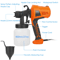Electric Paint Sprayer Handheld HVLP Spray Gun For Home DIY Projects 4