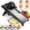 Mandoline Food Fruit Vegetable Slicer Cutter Chopper Adjustable Stainless Steel Blades For Safe Pre 1