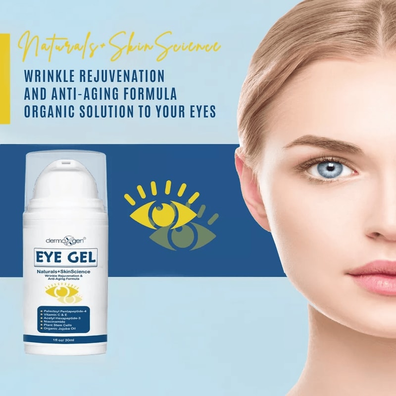 AntiAging Eye Gel By Dermaxgen Eye Bag Remover For Dark Circles Crows Feet Wrinkles Lift Firm Form 3