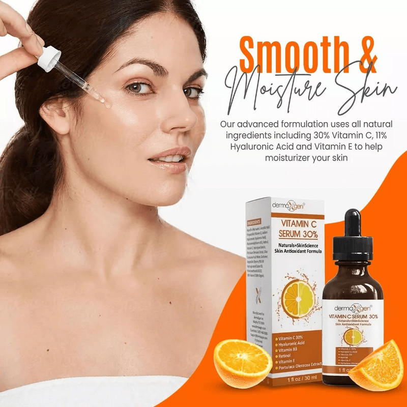 Pure Vitamin C Serum With Vitamin B3EHyaluronic Acid AntiAging Brightening Antioxidant Formula 4