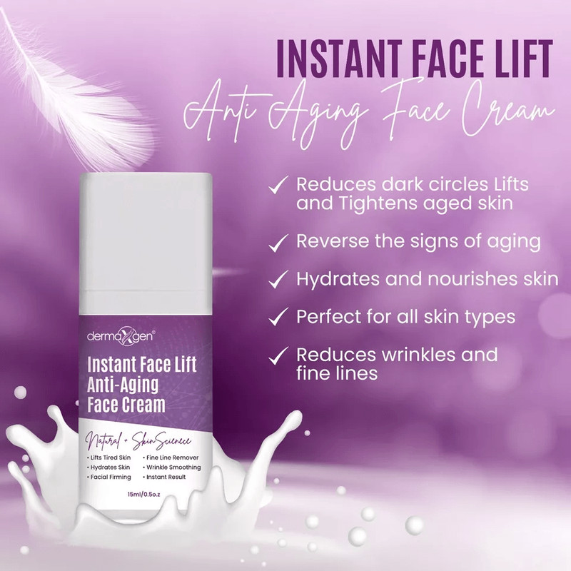 Instant Face Lift Cream Reduce Wrinkles Fine Lines Sagging Skin Puffiness 2
