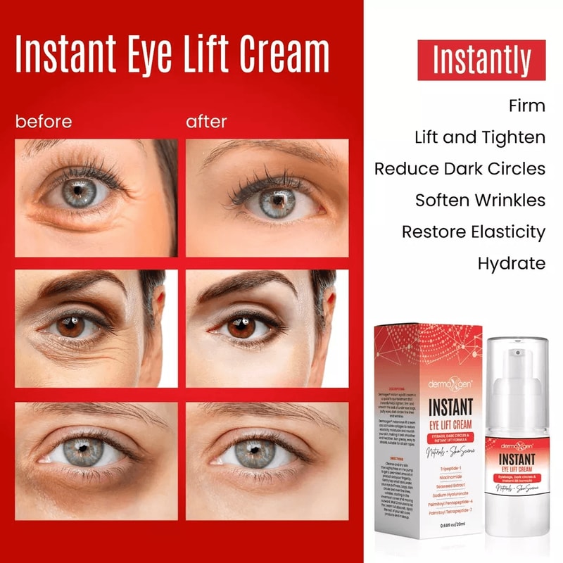 Instant Eye Bag Remover 20ml AntiAging Cream For Dark Circles Crow Feet Puffiness 4