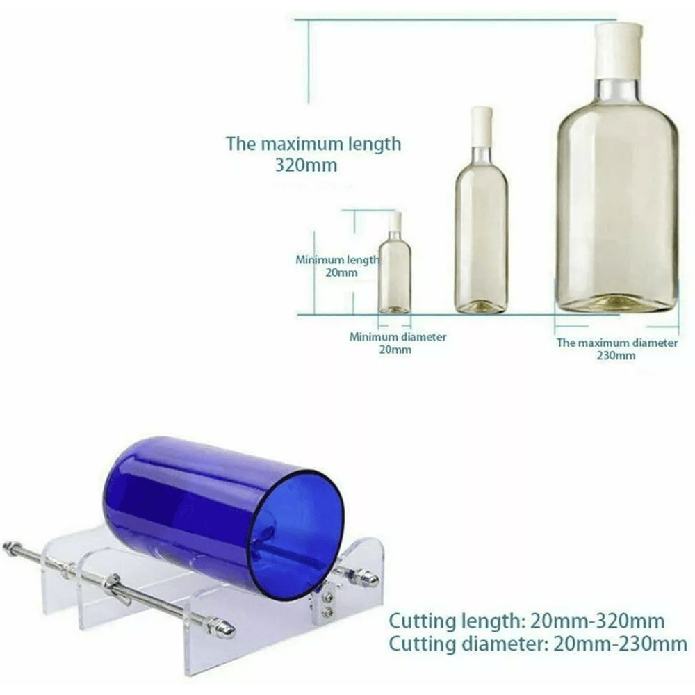 Premium Glass Bottle Cutter Kit For Wine Beer And Jars DIY Cutting Tool For Craft Recycling With Ad 7