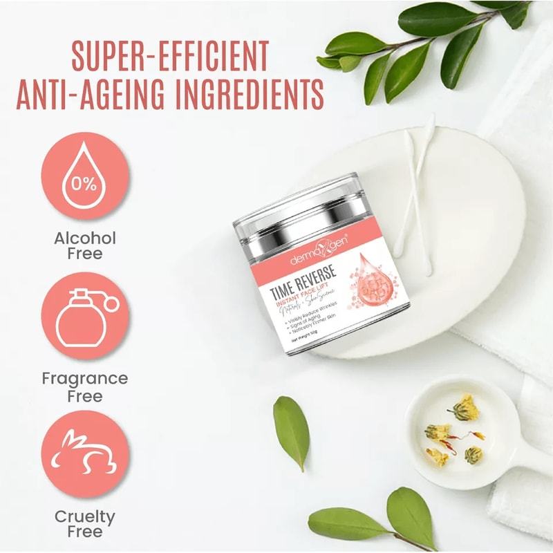 Time Reverse Instant Face Lift Pure Organic Wrinkle Reducer For Fine Lines Sagging Skin 3