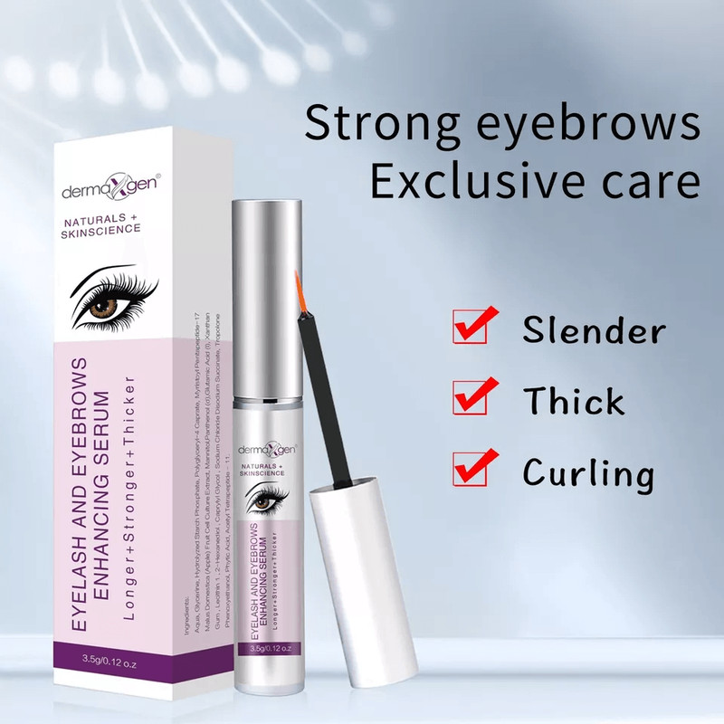 Dermaxgen Eyelash Growth Serum Organic Enhancer For Longer Fuller Thicker Lashes 3