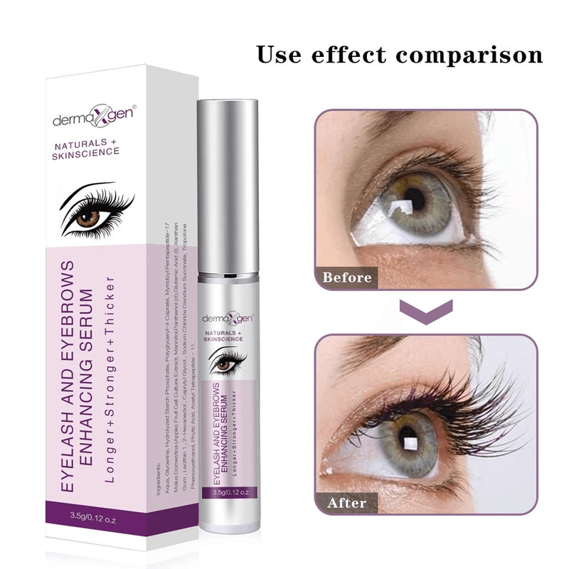 Dermaxgen Eyelash Growth Serum Organic Enhancer For Longer Fuller Thicker Lashes 2