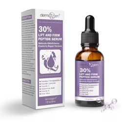 anti-aging face serum, matrixyl, peptide boost & hyaluronic acid for wrinkle reduction & firm skin