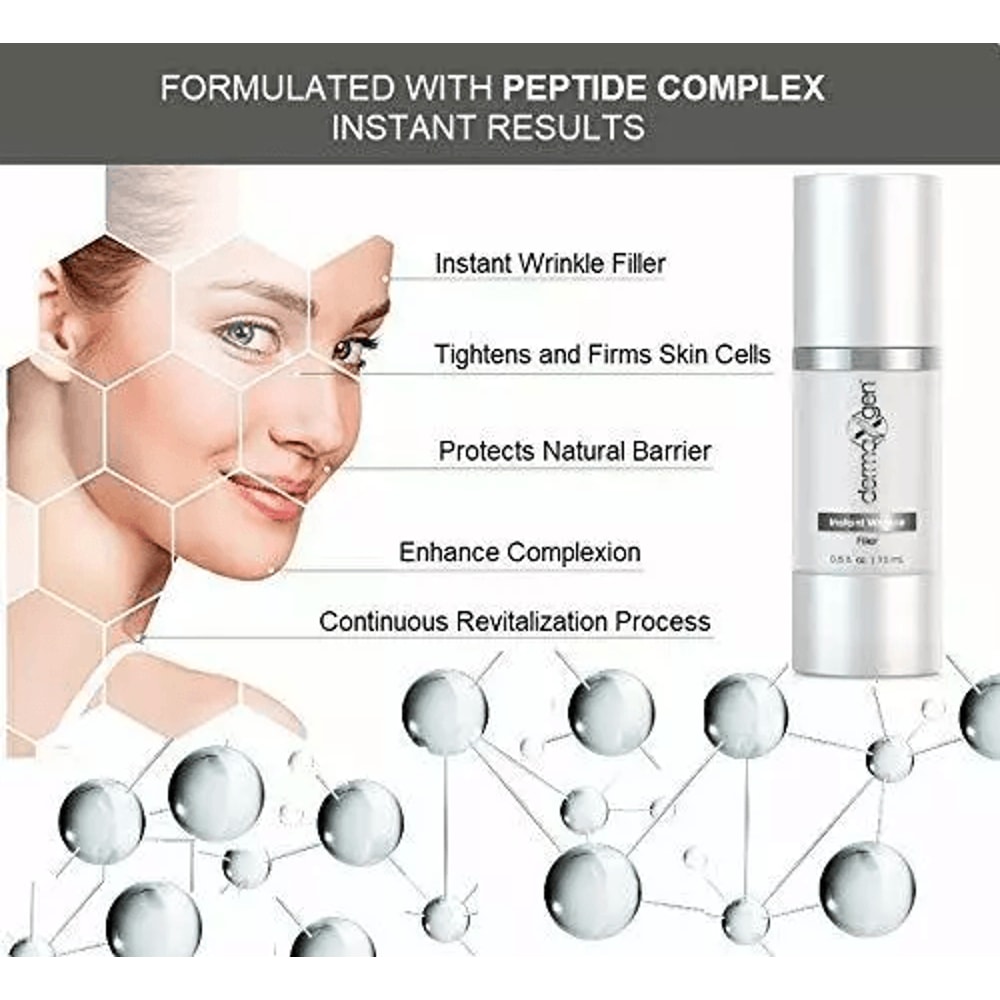 Peptide Wrinkle Filler Instant Results Collagen Booster AntiAging Solution 2