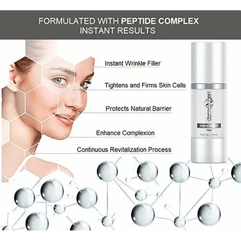 Peptide Wrinkle Filler Instant Results Collagen Booster AntiAging Solution 2