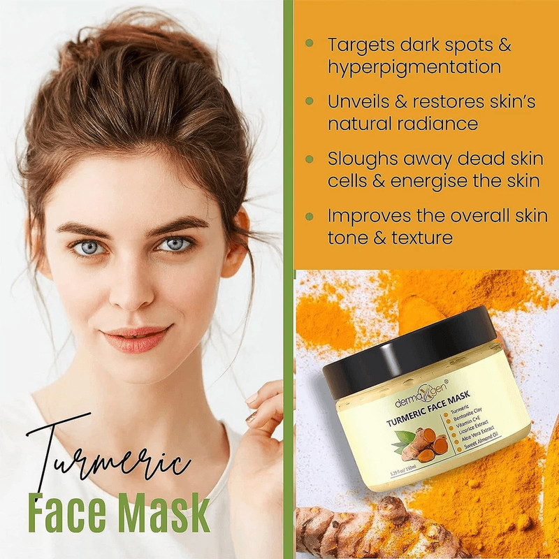 Turmeric Face Mask For Pigmentation Blemish Correction Dark Spot Removal Brightens Heals Skin Na 2