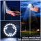Solar Powered Flag Pole Light 26 LED AutoActivated Super Bright Outdoor Waterproof Illumination 3