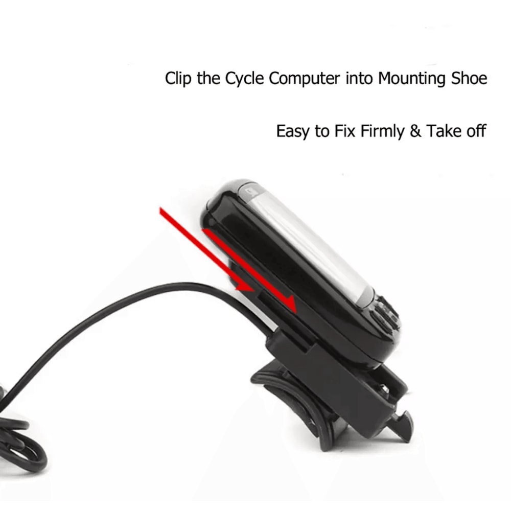 Bike Speedometer Odometer Waterproof Digital Cycle Computer With LCD Display MPHKMH 2