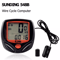 Bike Speedometer Odometer Waterproof Digital Cycle Computer With LCD Display MPHKMH 0