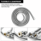 Extra Long Stainless Steel Handheld Shower Hose Flexible Bathroom Replacement Tube 2