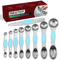 Magnetic Measuring Spoons Stainless Steel DualSided Teaspoon Tablespoon Stackable Kitchen Measuring 17
