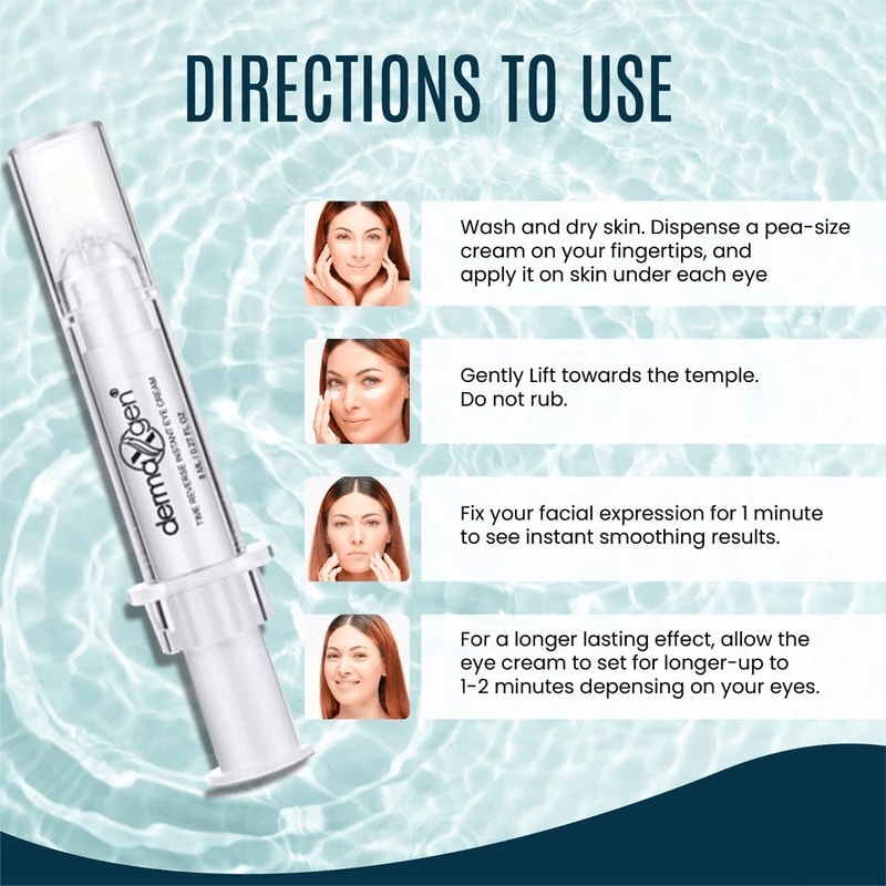 Dermaxgen TIME REVERSE Eye Cream Instant AntiWrinkle Formula To Remove Dark Circles Puffy Eyes Fin 6