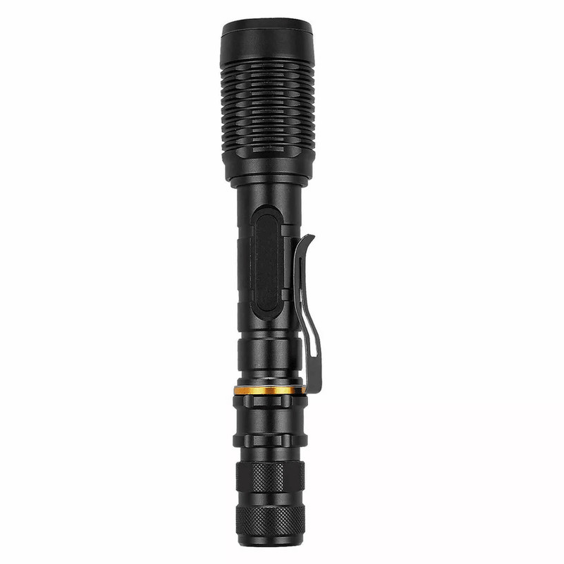 Police Tactical XML LED High Powered 5Zoom Flashlight Waterproof Rechargeable 5 Modes Zoomable Torc 2