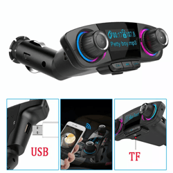 bluetooth car fm transmitter mp3 player hands free radio adapter kit with dual usb charger and led display