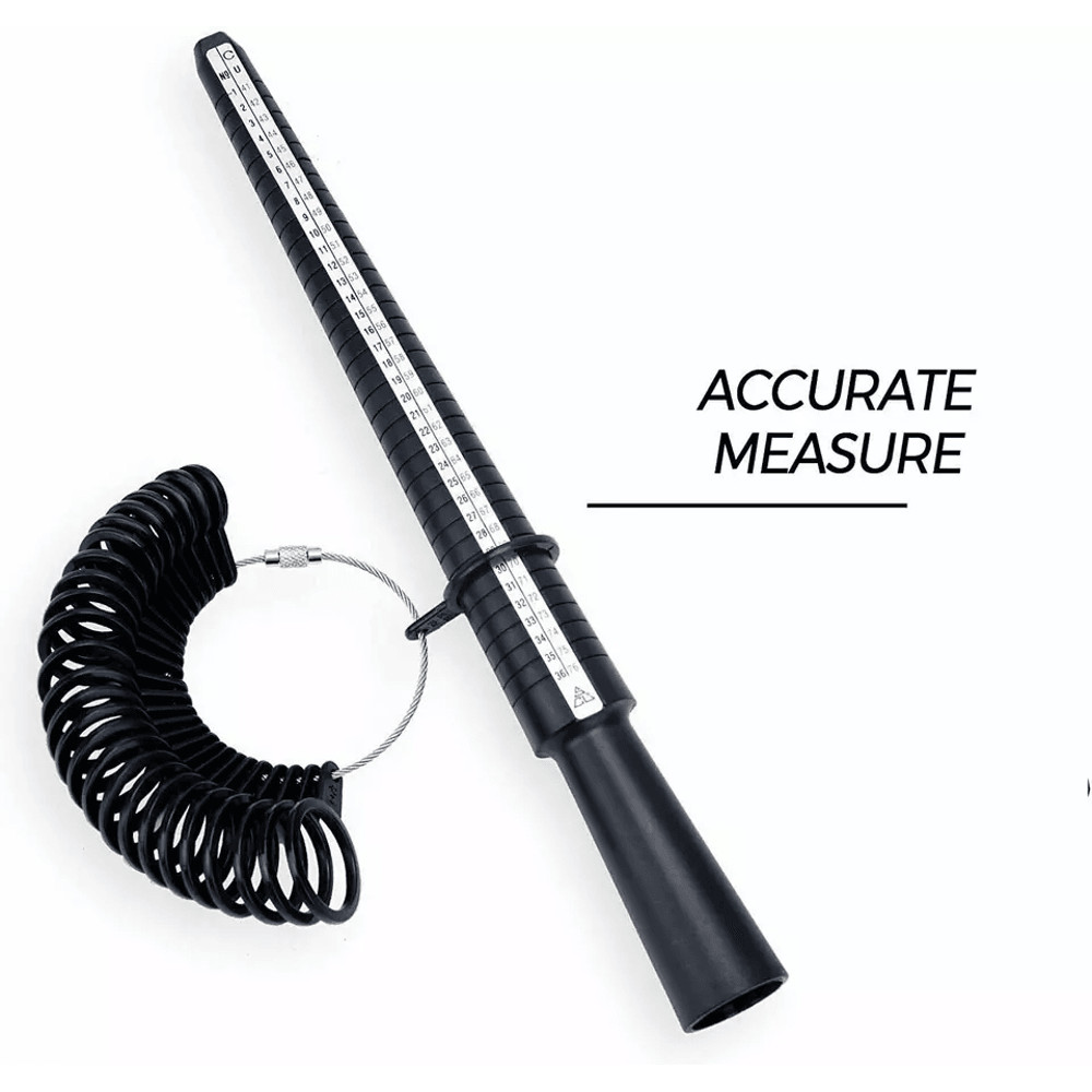 Ring Sizer Gauge Mandrel Set Plastic Finger Sizing Measure Stick For Jewelry Making 0