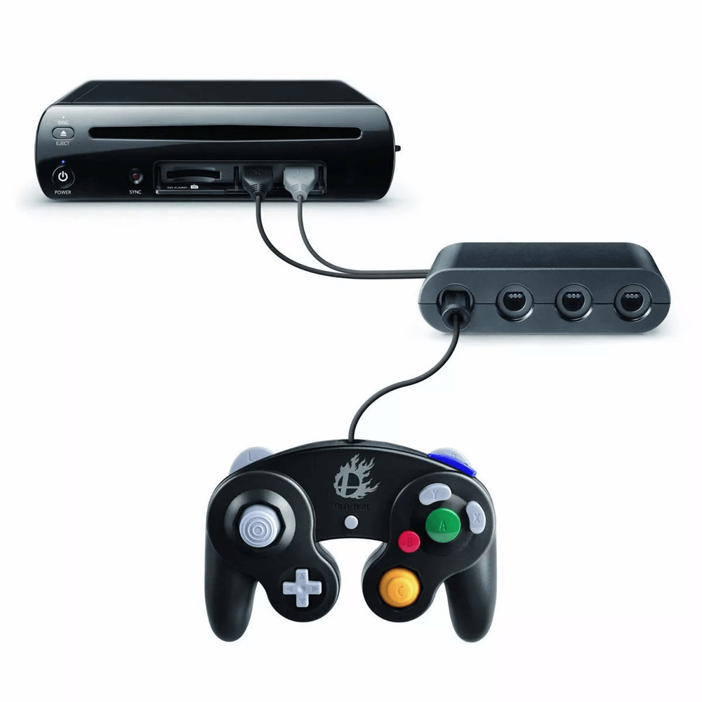 GameCube Controller Adapter Converter For Wii U Supports Super Smash Bros Up To 4 Controllers 2