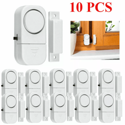 wireless door window alarm system, home burglar security magnetic sensor kit