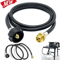 Propane Regulator Hose Replacement 46Ft Adapter For Mr Heater Big Buddy Outdoor Indoor Use 7