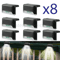 Solar LED Deck Lights For Outdoor Garden Patio Railing Decks  Path Lighting Weatherproof  EnergyEff 0