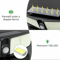 LED Solar Motion Sensor Light Waterproof Outdoor Security Lamp For Garden And Yard 3