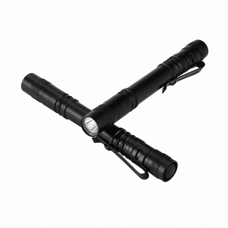 5PCS LED Flashlight Clip Mini Light Penlight Portable Pen Torch Lamp 500 Lumen Waterproof PocketSiz 6