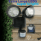 LED Dual Security Detector Solar Spot Light Motion Sensor Outdoor Floodlight With Adjustable Heads 0