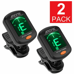 universal lcd clip-on chromatic tuner for acoustic & electric instruments