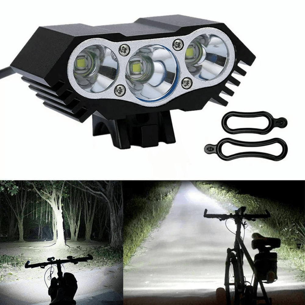 Powerful LED Bicycle Headlight USB Rechargeable Bike Lamp For Night Riding 0