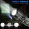 HighLumen Zoomable LED Tactical Flashlight With Rechargeable Battery Super Bright  Durable 1