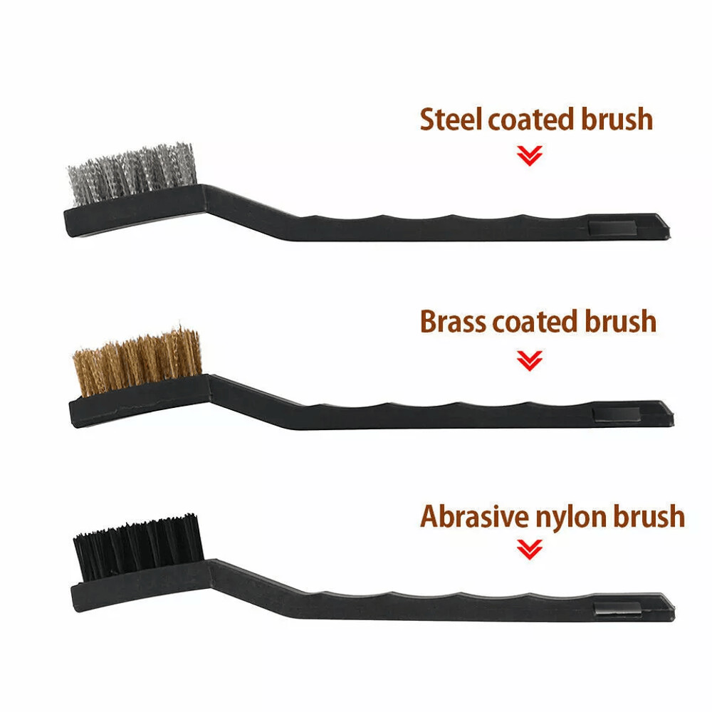 Car Detailing Brush Kit Boar Hair Auto Interior Exterior Wheel Cleaning Set 6