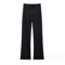Women Maternity V Crossover Lounge Pants Black Wide Leg Pregnancy Trousers For Comfort Style 2