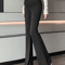 Women Maternity V Crossover Lounge Pants Black Wide Leg Pregnancy Trousers For Comfort Style 3