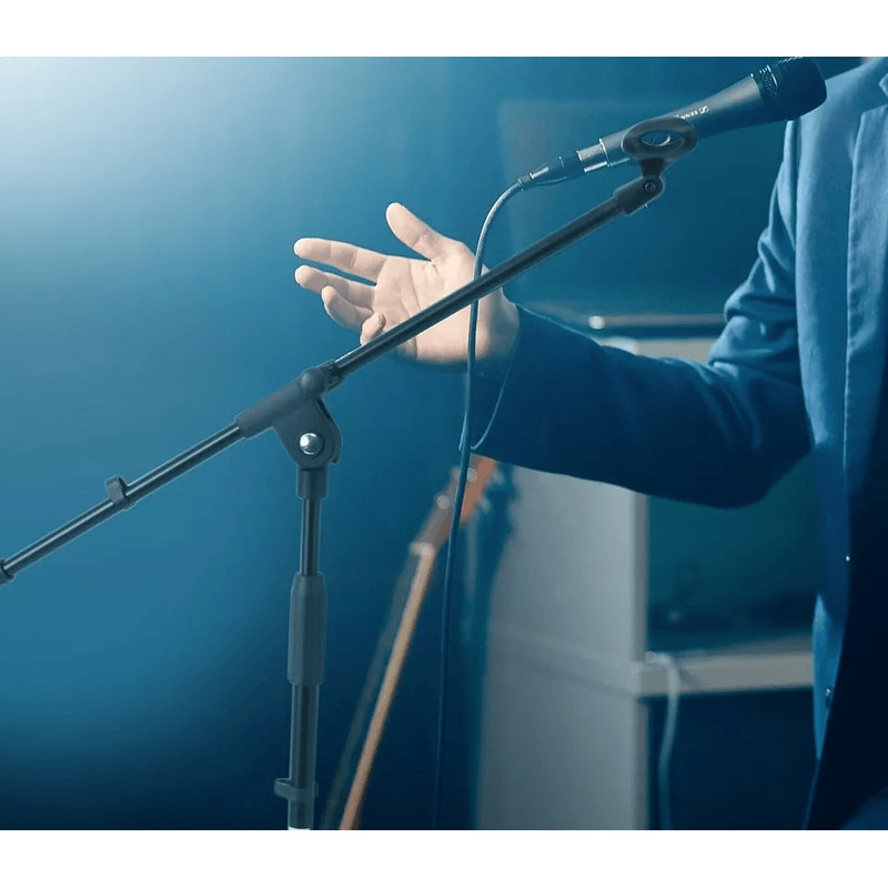 Height Adjustable Pyle Tripod Microphone Stand W Extending Boom Ideal For Studio Recording Live Per 1