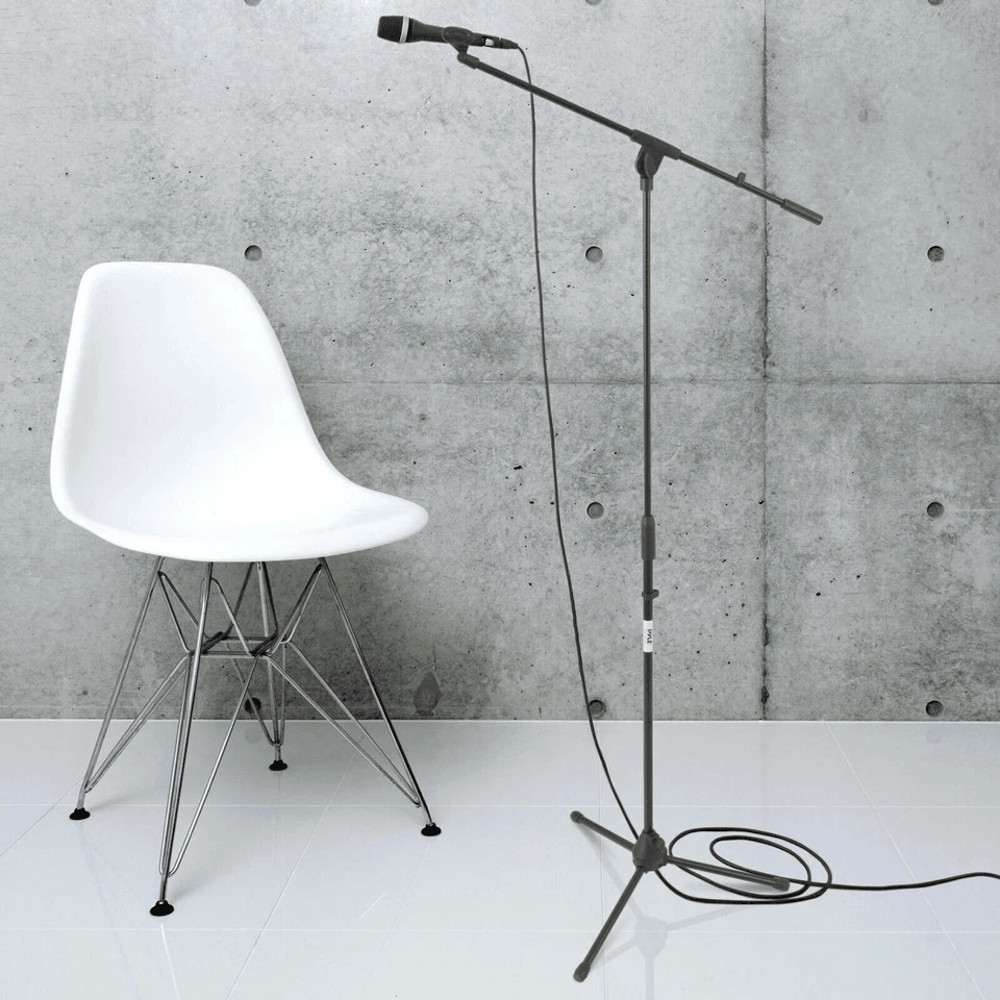 Height Adjustable Pyle Tripod Microphone Stand W Extending Boom Ideal For Studio Recording Live Per 0