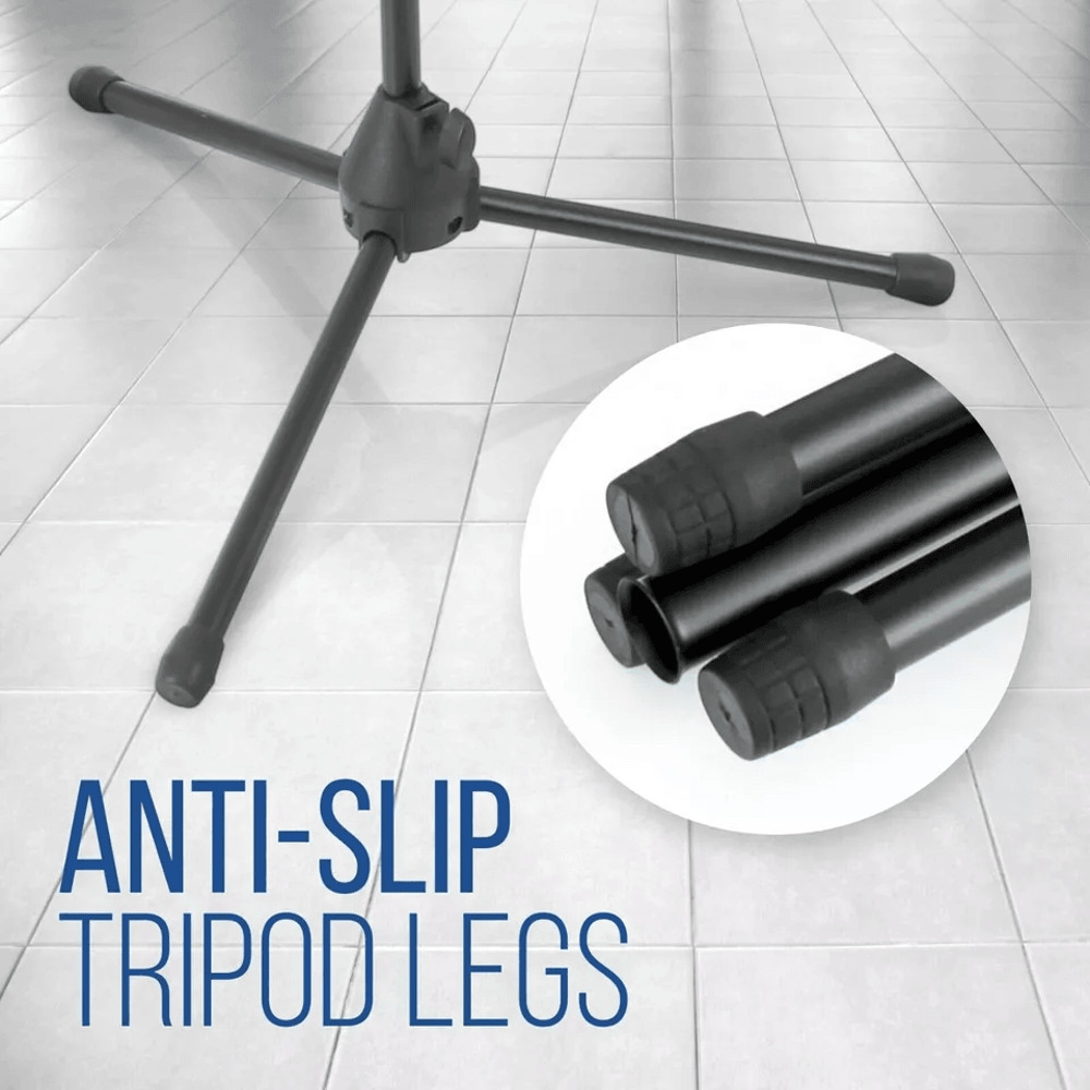 Height Adjustable Pyle Tripod Microphone Stand W Extending Boom Ideal For Studio Recording Live Per 4