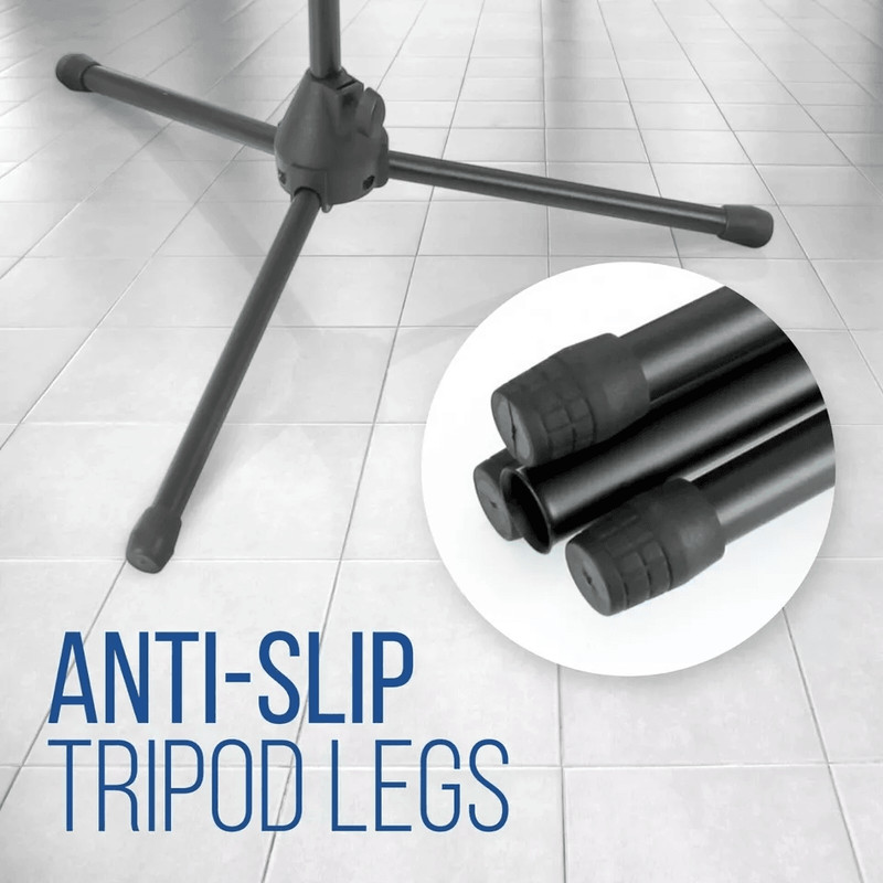 Height Adjustable Pyle Tripod Microphone Stand W Extending Boom Ideal For Studio Recording Live Per 4