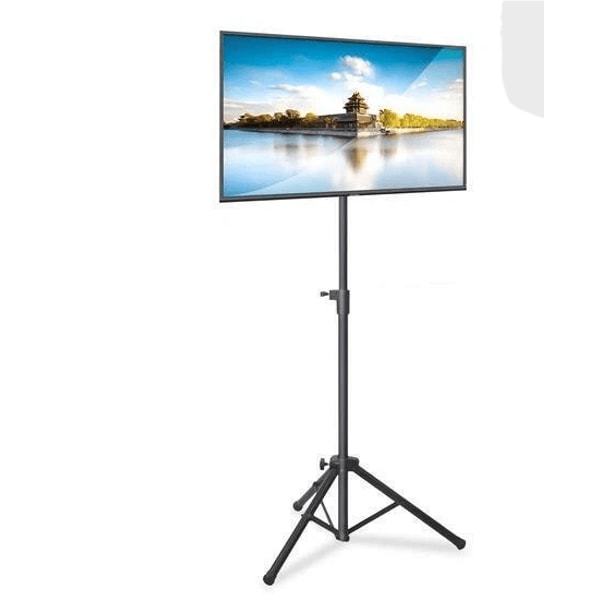 Pyle Tripod TV Stand Portable Height Adjustable Mount Foldable Display Stand For Office Home Event 0