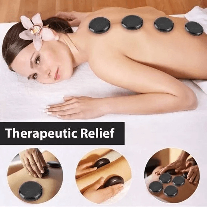 Portable Massage Stone Warmer Set Electric Hot Stones Massager Heater Kit With Digital Temp Control 4