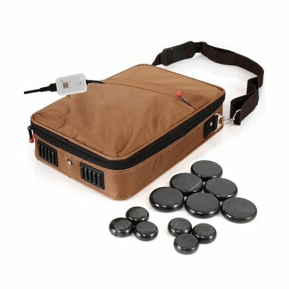 Portable Massage Stone Warmer Set Electric Hot Stones Massager Heater Kit With Digital Temp Control 0