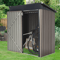 Outdoor Metal Storage Shed With Lockable Door WeatherResistant Steel Tool Shed For Backyard Garden 5