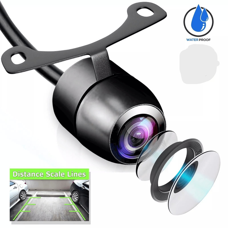 Waterproof Pyle Universal Mount Backup Camera FrontRear View CMD Color Camera With Night Vision Wi 0