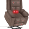 Electric Power Lift Recliner Chair With Massage HeatBig And Tall Reclining Sofa With Standing Assis 0