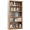5 Tier Wood Bookshelf Organized Storage For Home Office 0